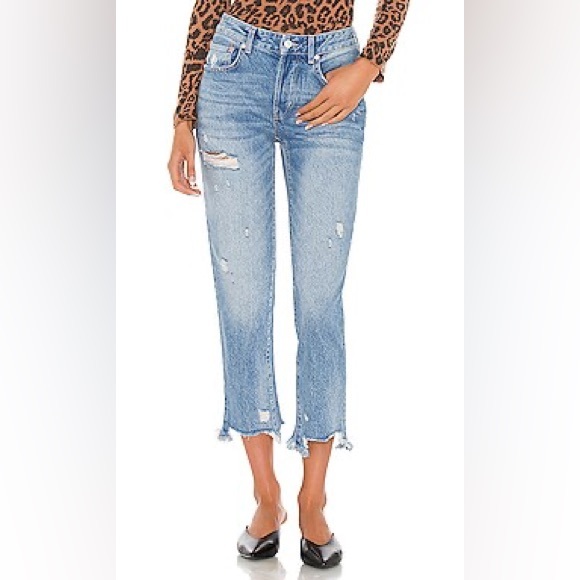 Free People Denim - Free People We The Free Good Times Relaxed Jean in November Rain Size 27